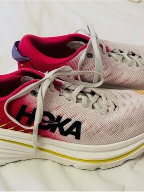Relisting Hoka Women's Athletic Shoes in Pink, White & Yellow